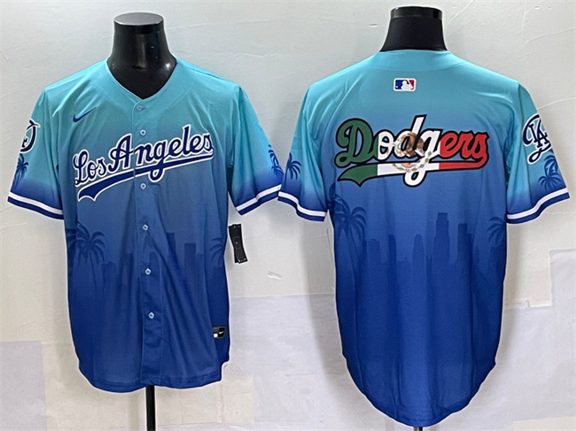 Men's Los Angeles Dodgers Team Big Logo Blue Limited Stitched Baseball Jersey Men's Los Angeles Dodgers Team Big Logo Blue Limited Stitched Baseball Jersey